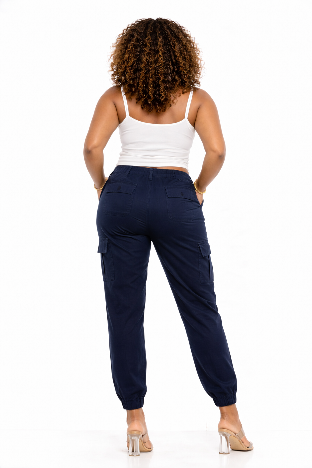 Cargo Joggers for Women and Deep Pockets Navy