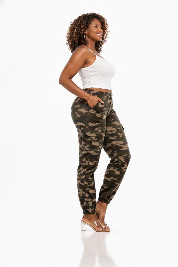Cargo Joggers for Women and Deep Pockets Camo